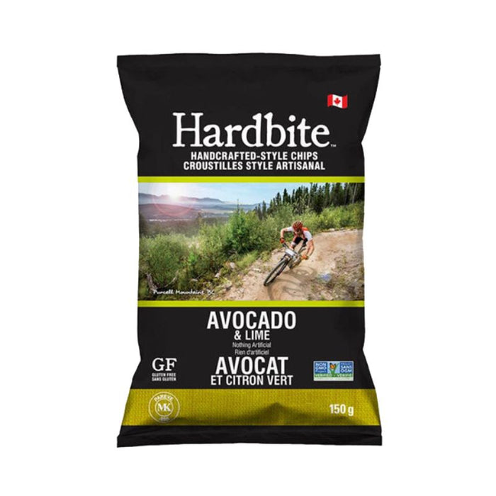 Hardbite Potato Chips Avocado & Lime Avocado Oil Gluten free 150G