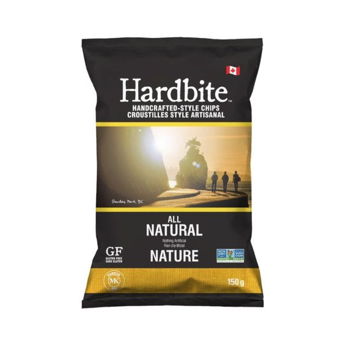 Hardbite Potato Chips Rugged All Natural Gluten Free 275G