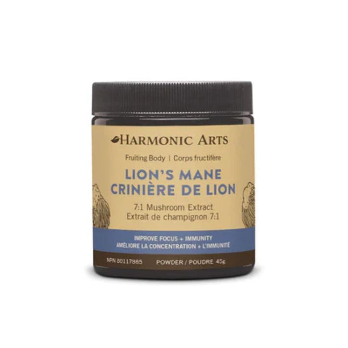 Harmonic Arts Organic Lion's Mane Mushroom Powder 45g