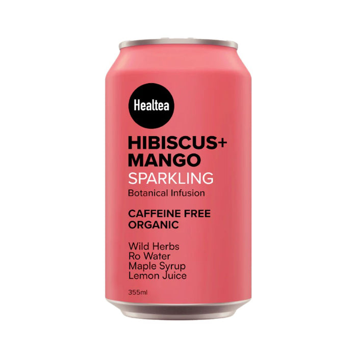 Healtea Sparkling Hibiscus + Mango 355ML