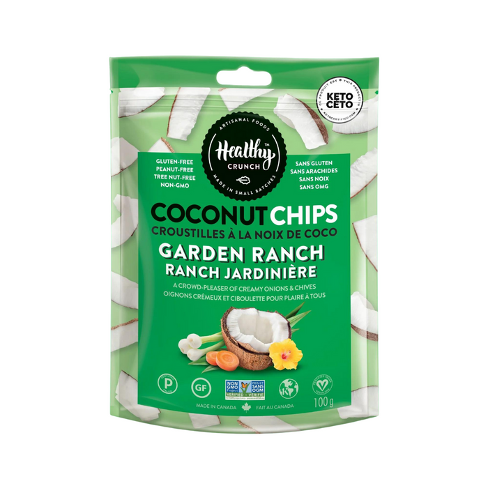 Healthy Crunch - Garden Ranch Coconut Chips 100g