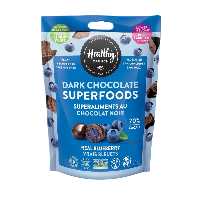 Healthy Crunch Dark Chocolate Superfoods - Blueberry