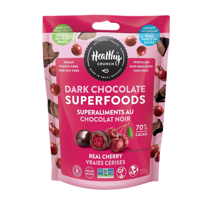 Healthy Crunch Dark Chocolate Superfoods - Cherry