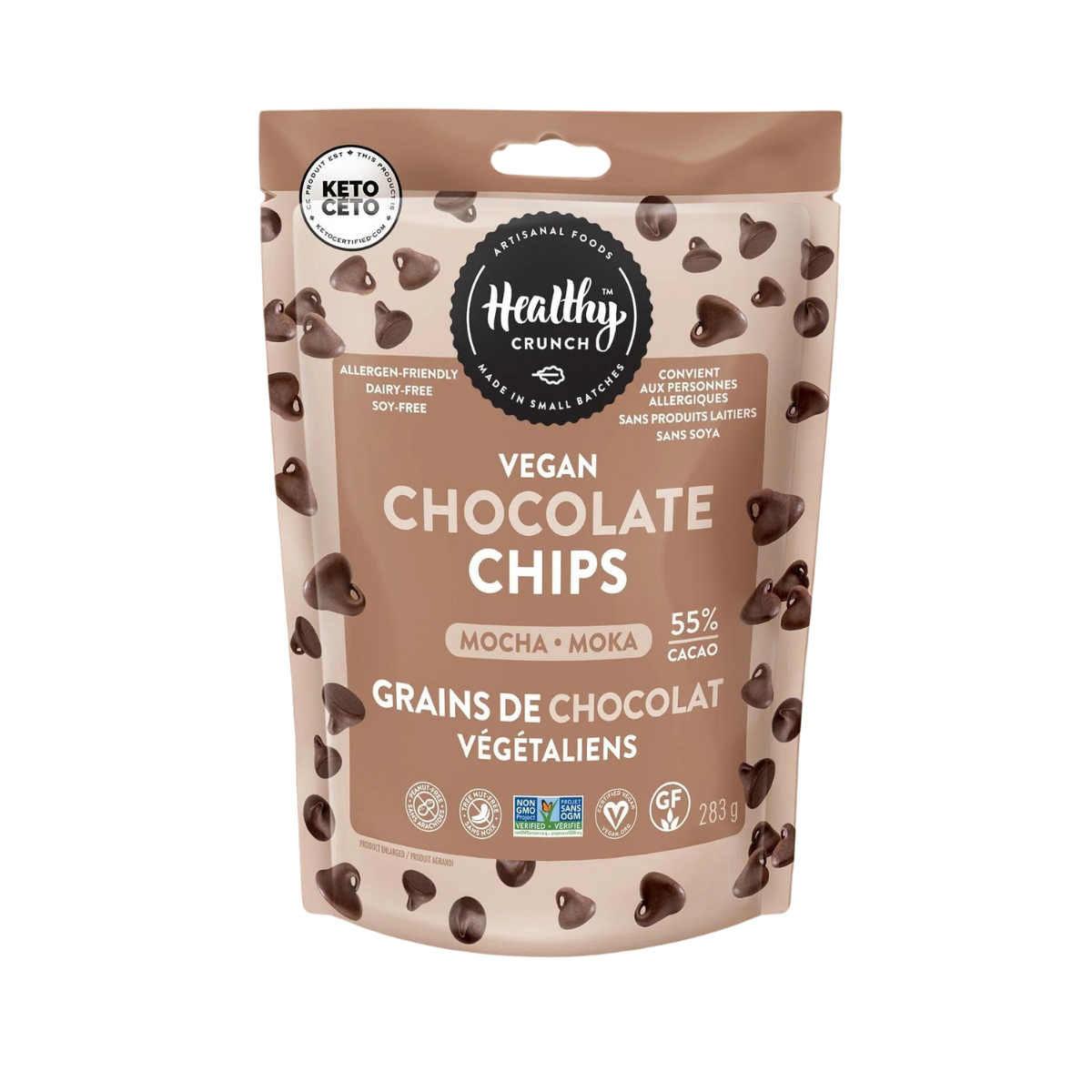 Healthy Crunch Vegan Chocolate Chips - Mocha 283g — Natural Food