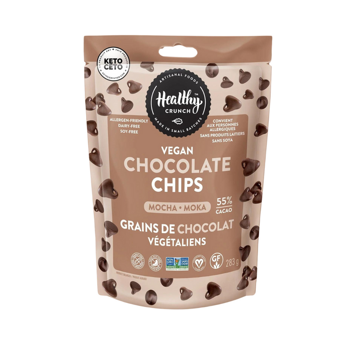 Healthy Crunch Vegan Chocolate Chips - Mocha 283g