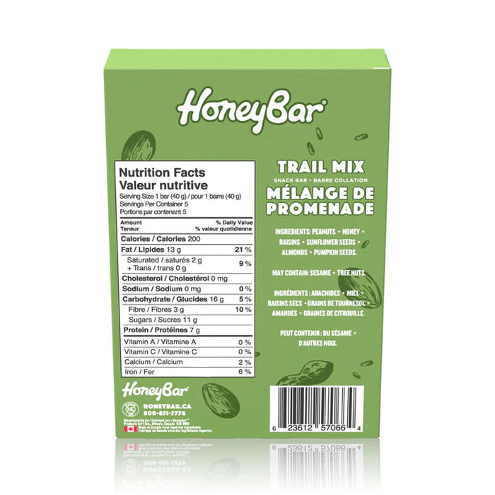 Honeybar Trail Mix 5 bars