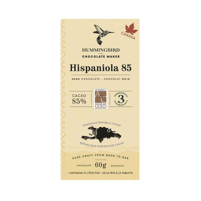 Hummingbird Chocolate Bar Hispaniola 85% 60G