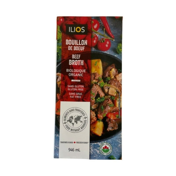 Ilios Organic Broth Beef 946 ML