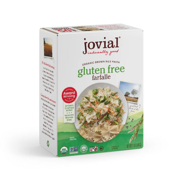 Jovial Organic Gluten Free Brown Rice Farfalle 340G