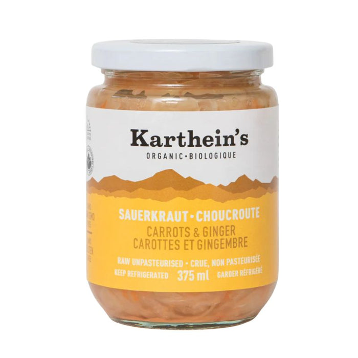 Karthein's Organic Sauerkraut Carrot Ginger 375ml