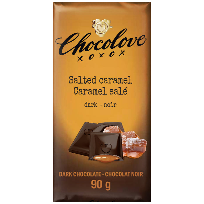 Dark Chocolate Bar Salted Caramel Chocolove 90g