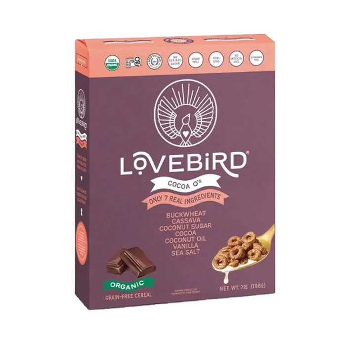 Lovebird Organic Gluten-Free Cereal Cocoa O'S 198g