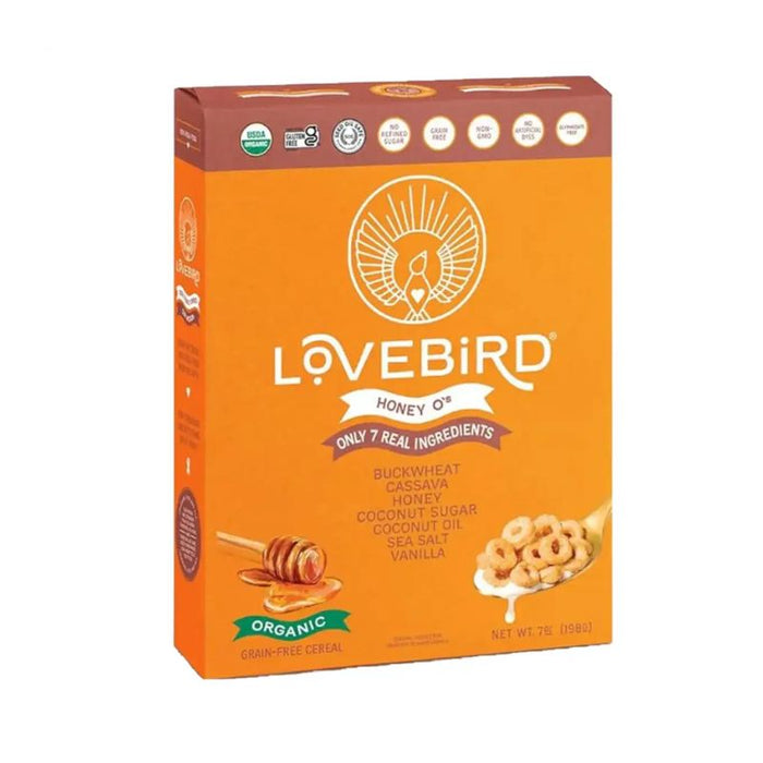 Lovebird Organic Gluten-Free Cereal Honey O'S 198g
