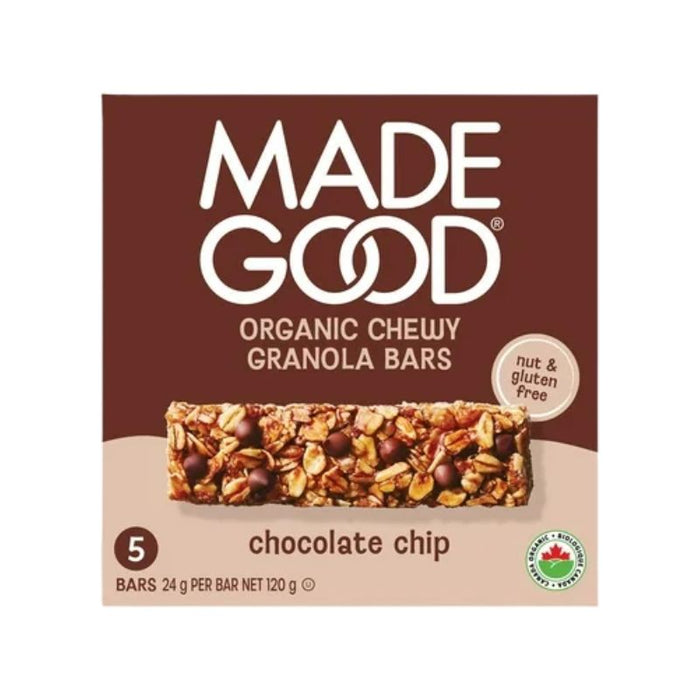 Made Good Organic Granola Bars Chocolate Chip 5x24g