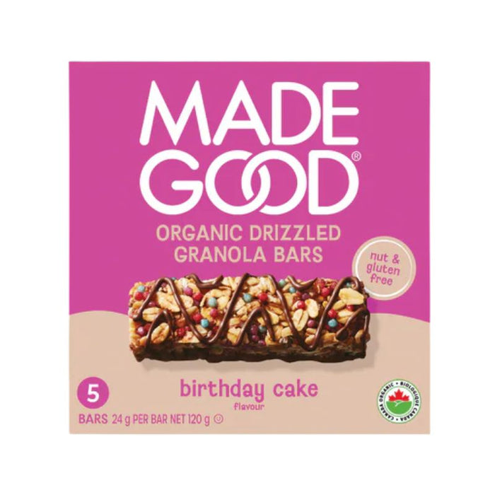 Made Good Organic Granola Bars Chocolate Drizzled Birthday Cake 5x24g