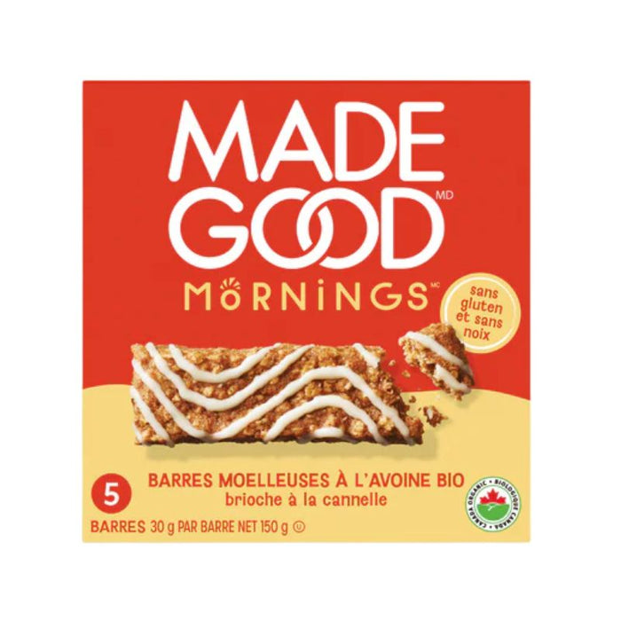 Made Good Mornings Soft Baked Cinnamon bun 5x30g