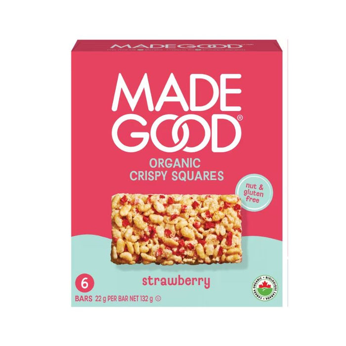 Made Good Organic Crispy Squares Strawberry 6x22g