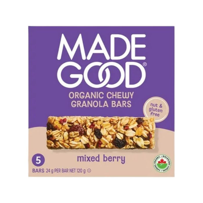 Made Good Organic Granola Bars Mixed Berry 5x24g