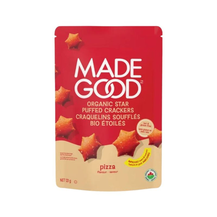 Made Good Organic Star Puffed Crackers Pizza Flavour 121g