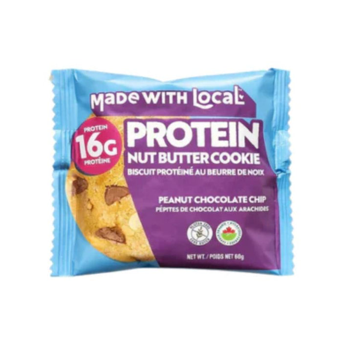 Made With Local Protein Cookies Peanut Butter Chocolate Chip 68g