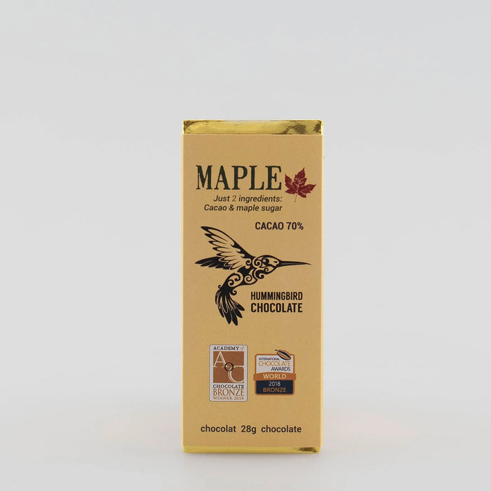 Maple Cacao Chocolate Bar Hummingbird 28g