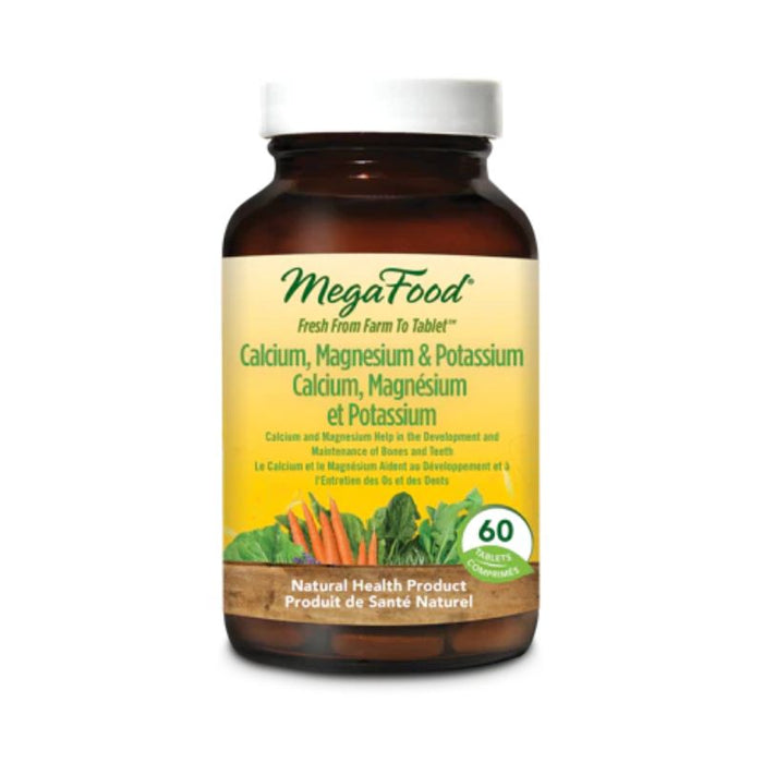 Megafood Calcium, Magnesium & Potassium 60 Tablets