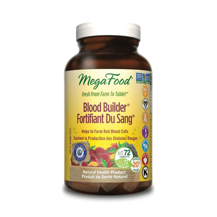 Megafood Blood Builder Bonus 72 TABLETS