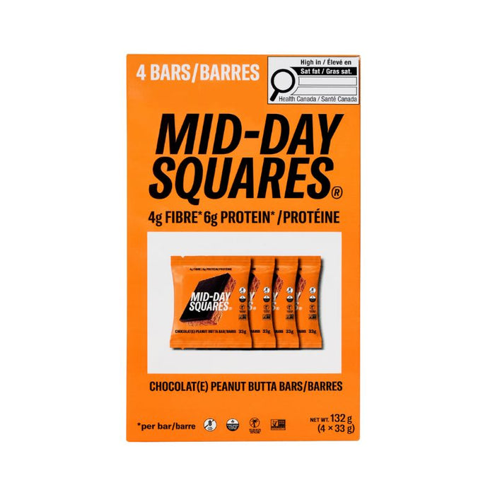 Mid Day Squares Peanut Butta 4x33g