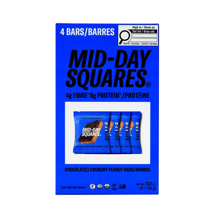 Mid Day Squares Crunchy Peanut 4x33g