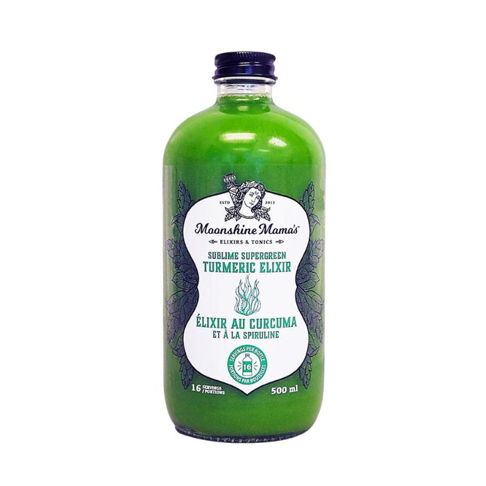 Moonshine Mama's Elixir Supergreen Turmeric 500ml