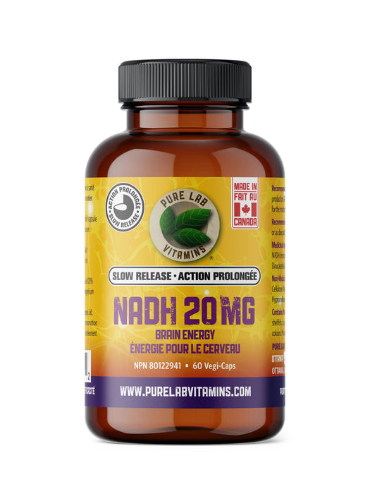 Pure Lab Slow Release NADH 20mg 60vcaps