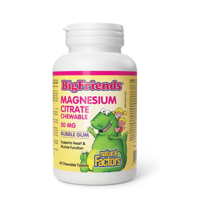 Natural Factors Big Friends Magnesium Citrate 50Mg 60 CHEWABLETABLETS