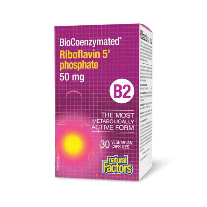 Natural Factors Bio Riboflavin 5 Phosphate 30Vcaps 30 VC