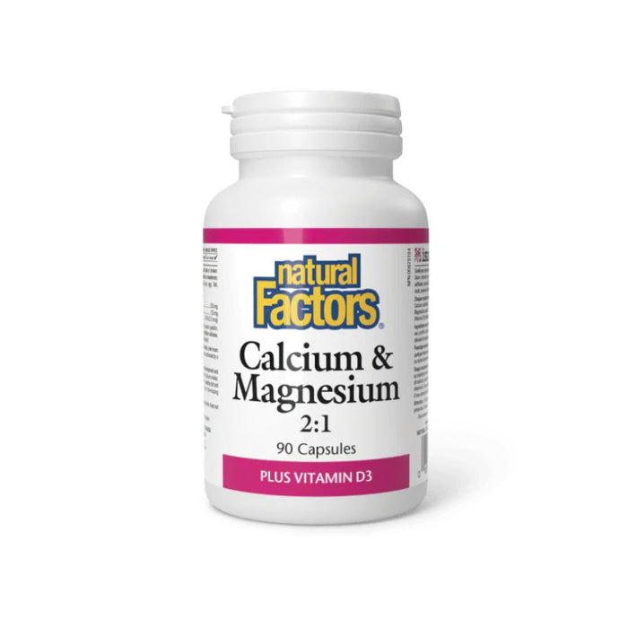 Natural Factors Calcium Magnesium 2:1 W/D3 90Caps 90 CAPSULES