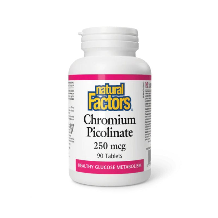 Natural Factors Chromium Picolinate 250Mcg 90 TABLETS