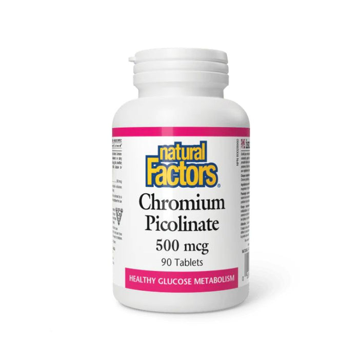 Natural Factors Chromium Picolinate 500Mcg 90 TABLETS