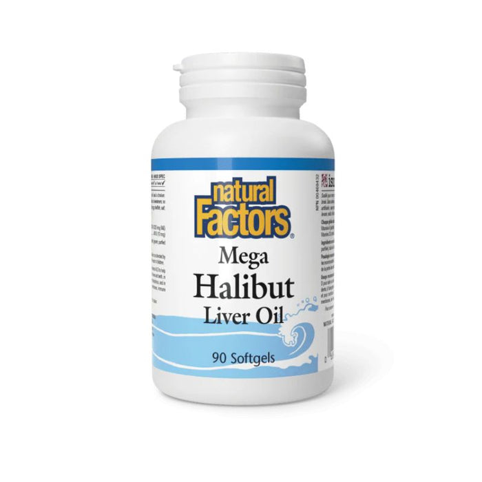 Natural Factors Halibut Liver Oil 90 softgels