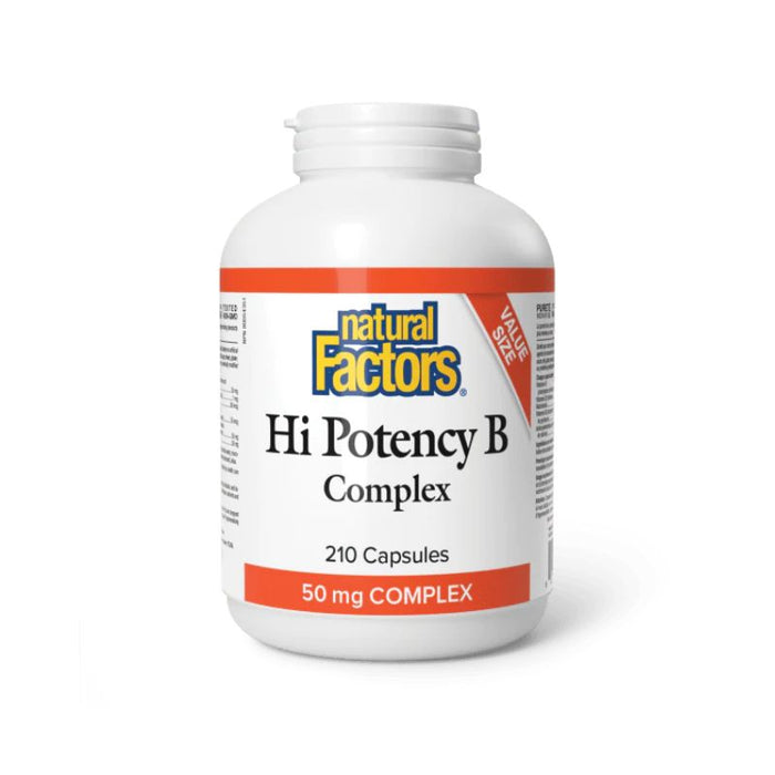 Natural Factors Hi Potency B Complex 210 CAPSULES