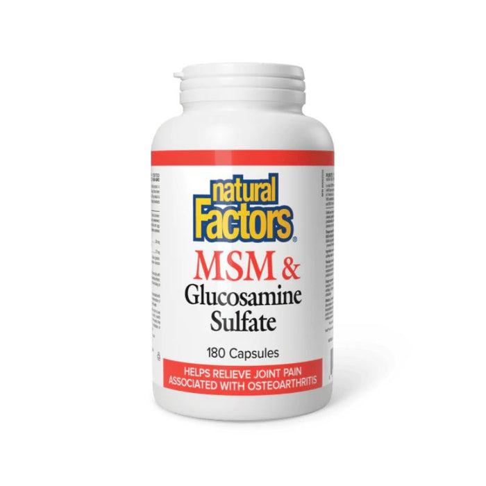 Natural Factors MSM & Glucosamine Sulfate 180Caps