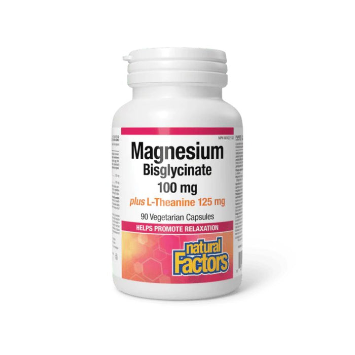 Natural Factors Mag 100Mg + L-Theanine125Mg 90S