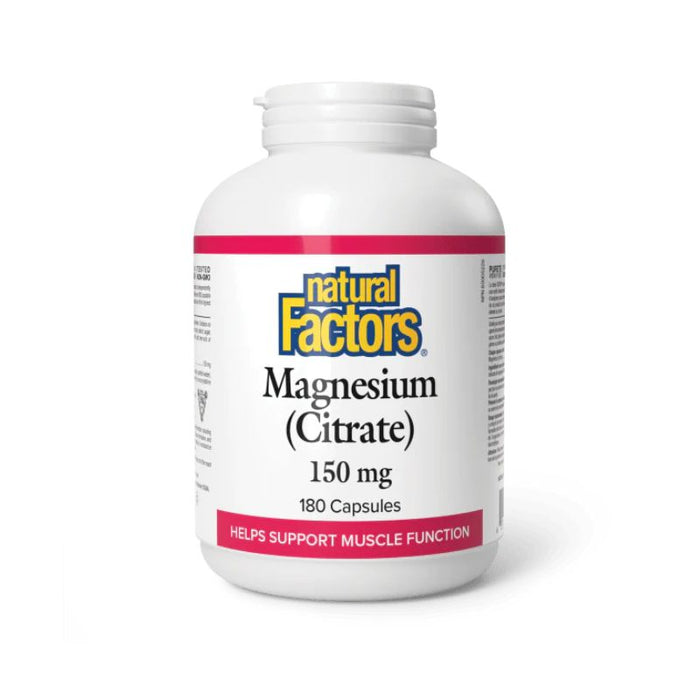 Natural Factors Magnesium Citrate 150 Mg 180 CAPSULES