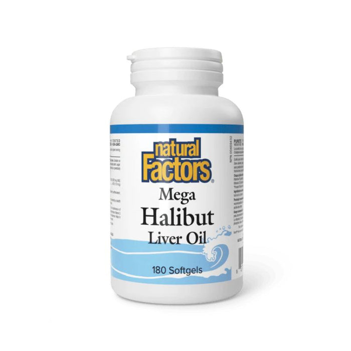 Natural Factors Mega Halibut Liver Oil 180'S