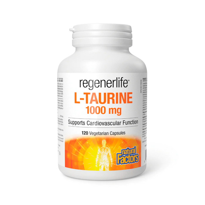 Natural Factors Regenerlife L-Taurine 120vcaps