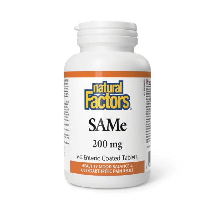 Natural Factors SamE 200Mg 60 enteric coated tablets