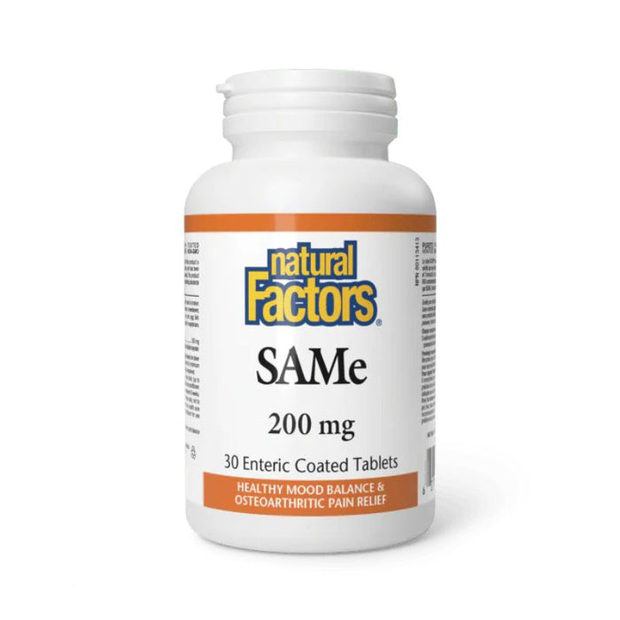 Natural Factors SamE 200 Mg 30 enteric coated tablets