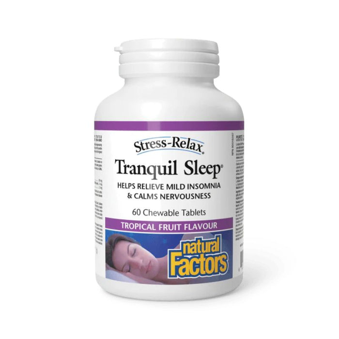 Natural Factors Stress Relax Tranquil Sleep Tropical 60 chewable tablets