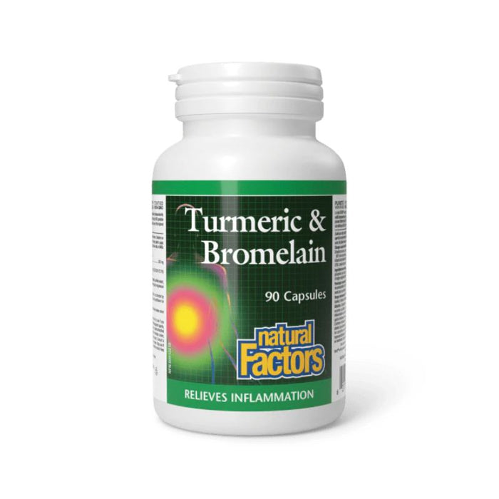 Natural Factors Turmeric & Bromelain 90S