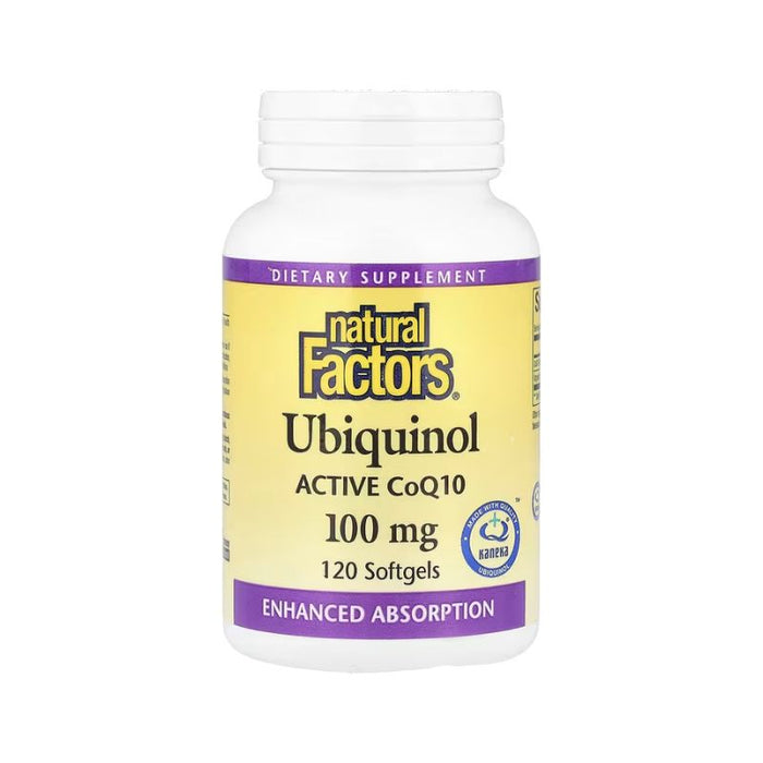 Natural Factors Ubiquinol Qh Active Coq10 100 Mg 1 120 SOFTGELS