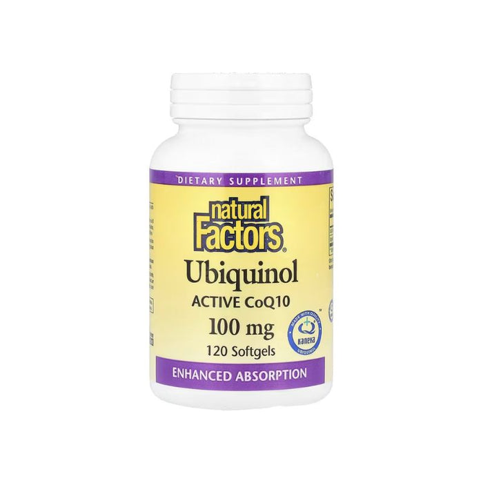 Natural Factors Ubiquinol Qh Active Coq10 100 Mg 6 60 SOFTGELS