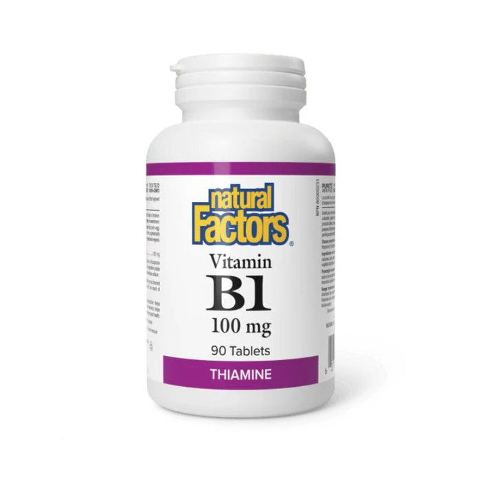 Natural Factors Vitamin B1 Thiamine 100Mg 90Tabs